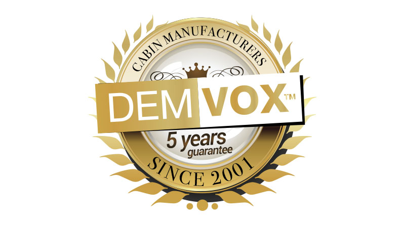 Demvox - Cabin Manufacturers - 2 años de garantía